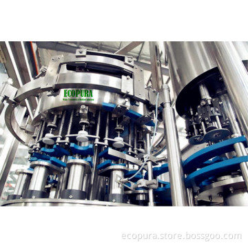 Cola / Carbonated Soft Drink Filling Machine Glass Bottle Filling Machinery